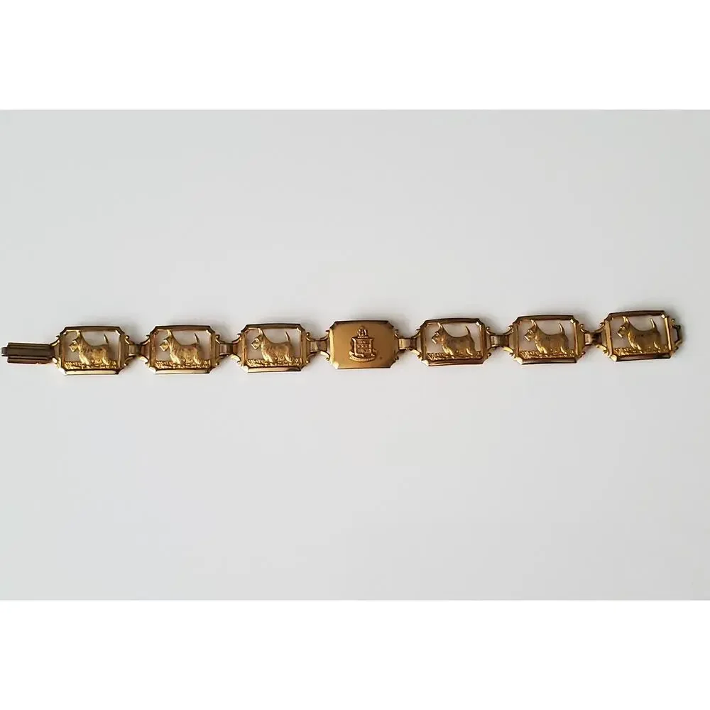 Vintage Terrier Gold Filled Bracelet - Picture 1 of 4
